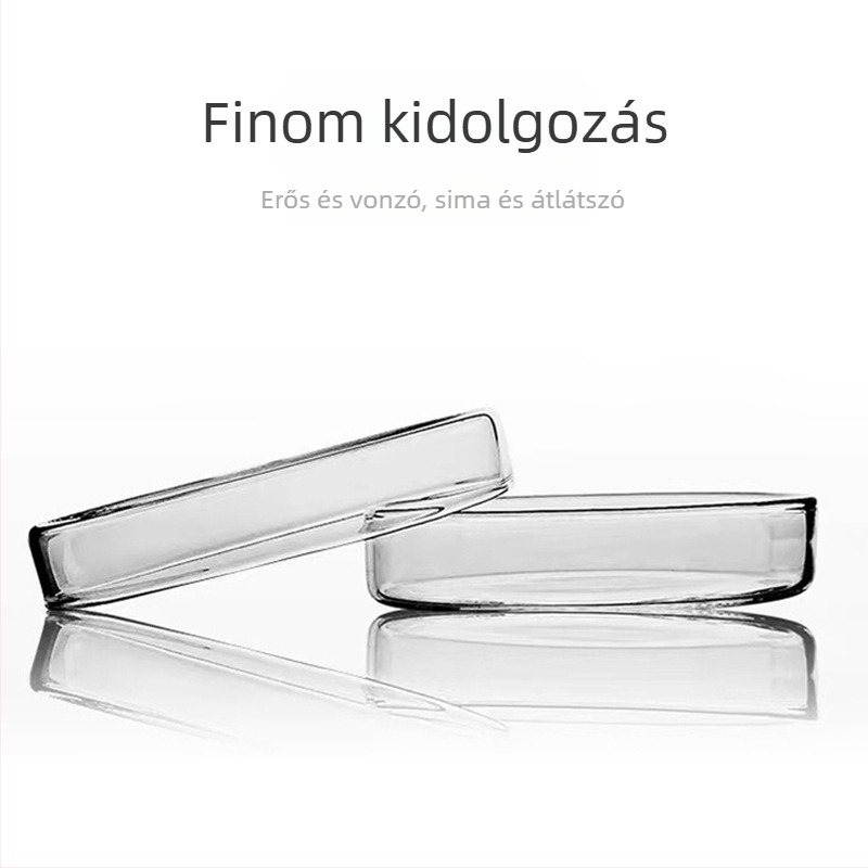 Magas boroszilikát üvegből készült Petri csészék sejt- és bakteriális kultúrához — laboratóriumi oktatási eszköz, Kangda márka