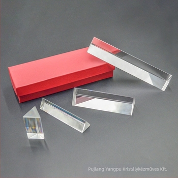 Háromszög alakú optikai prizma kristályüvegből, fotózásra és videózásra, Yangpu.