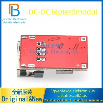 DC-DC buck konverter modul, hatékonyság 97,5% (Bevitel: 6,3-50V; Kimenet: 5V 3A)