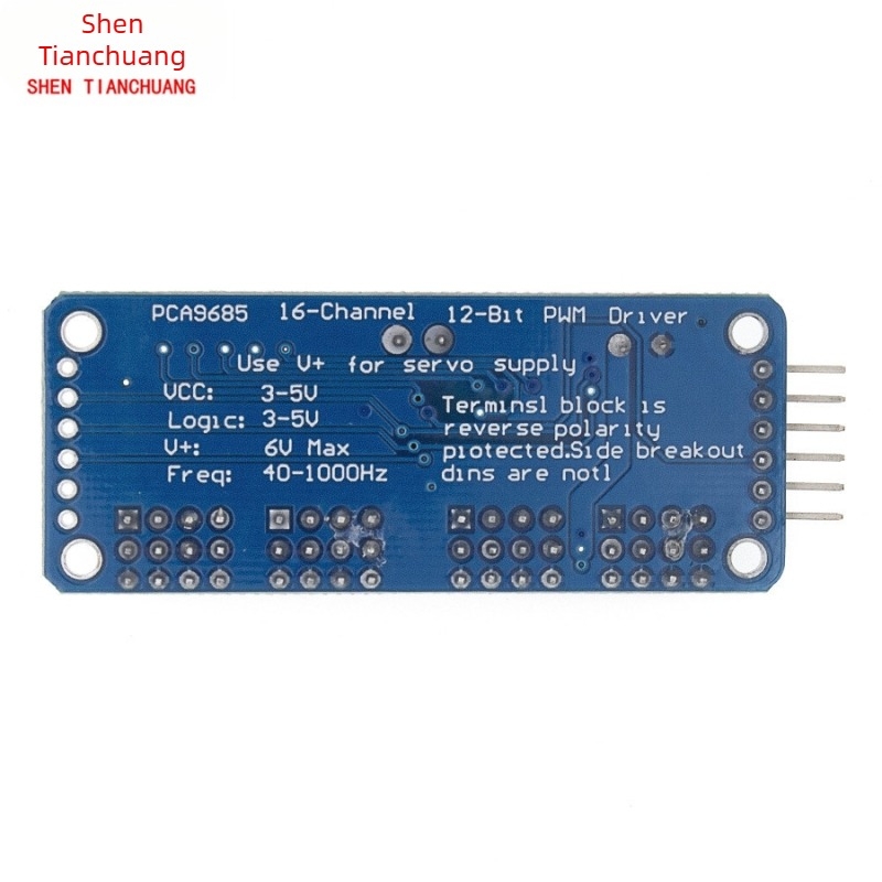 Arduino-kompatibil PCA9685 16-csatornás PWM servo meghajtó tábla I2C