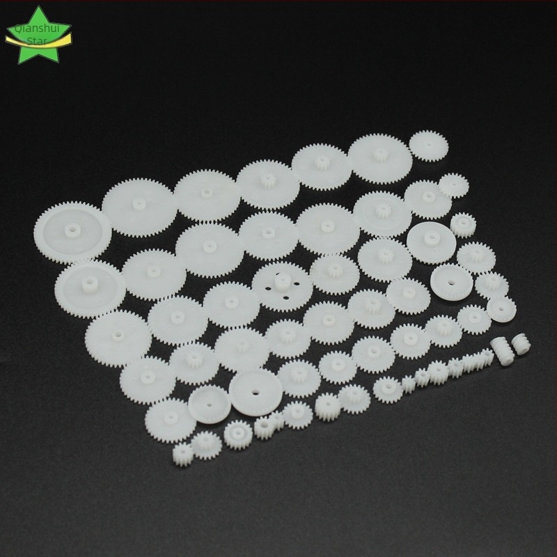 Robot fogaskerék készlet (58 féle műanyag fogaskerék, DIY hajtóműhöz)