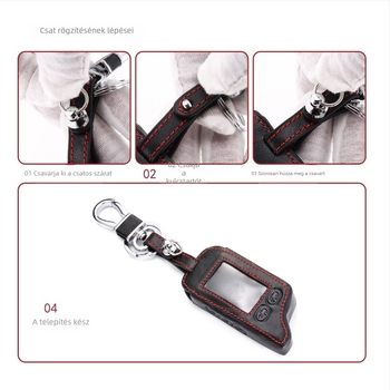 Tomahawk TW9030-hoz való bőr kulcstartó tok csattal – Valódi bőr; Modell TW9030; Használati terület TW9030; Tömeg 30 g; Kulcsok védelme és díszítése