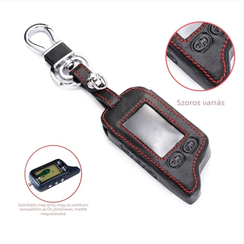 Tomahawk TW9030-hoz való bőr kulcstartó tok csattal – Valódi bőr; Modell TW9030; Használati terület TW9030; Tömeg 30 g; Kulcsok védelme és díszítése