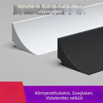 Lágy szilikon vízzáró a konyhapult éleihez és mosogató éleihez, fürdőszobai mosogató felületéhez vízálló tömítés