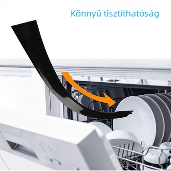 Silikon tömítőcsík a konyhai gáztűzhely közötti réshez, szennyeződés- és porálló, márka Zhongeng Rubber and Plastic