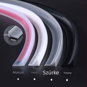 Rugalmas konyhai víztartó szalag: a pult és a mosogató számára, PTE anyag, magas hőmérséklet-állóság, kopásállóság és korrózióállóság