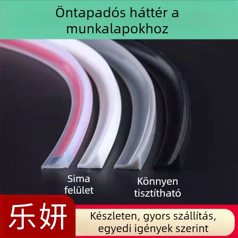Rugalmas konyhai víztartó szalag: a pult és a mosogató számára, PTE anyag, magas hőmérséklet-állóság, kopásállóság és korrózióállóság