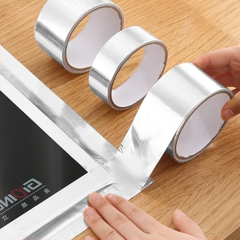 Alumíniumfóliás ragasztószalag, magas hőállóság, vízálló, önragasztó, gombaellenes