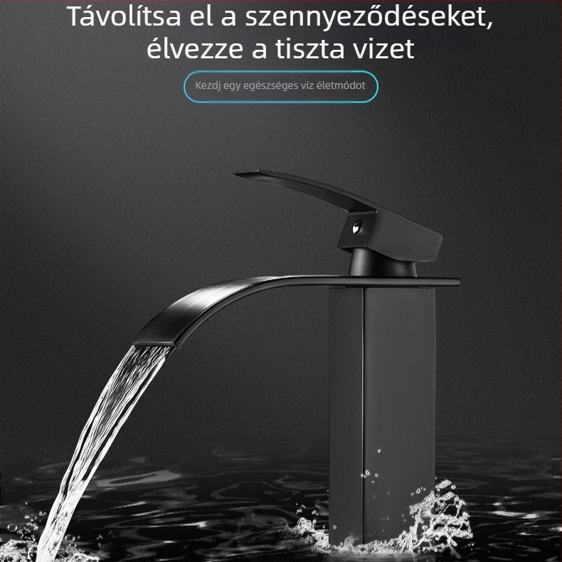 Norissa mosdócsaptelep, rozsdamentes acél, keramikus cartridge, 0–90°C, csatlakozás 1/2\", asztalra szerelhető, modell 1005, modern minimalist stílus