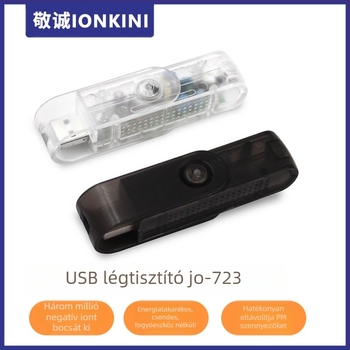Jingcheng USB-tápellátású hordozható asztali légtisztító negatív ion technológiával – eltávolítja a füstöt, ködöt és PM2.5 por