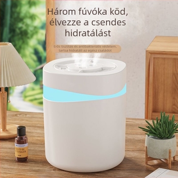 Minhuang HSK USB tápellátású párásító otthoni használatra, alkalmas helyiségekben 10 m²-ig, tartály 4.1–6.0 L, 3 párásító-kimenet