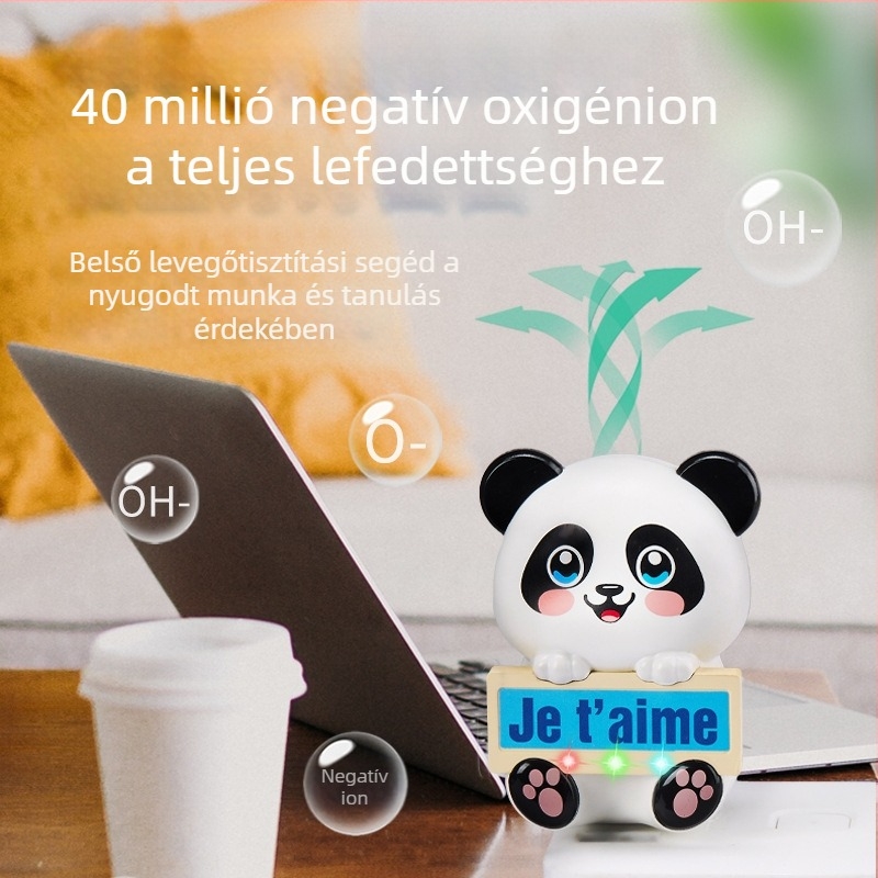 Aranyos állatos ózonos levegőtisztító otthonra és autóba, negatív ionokkal, eltávolítja a háziállatok szagait