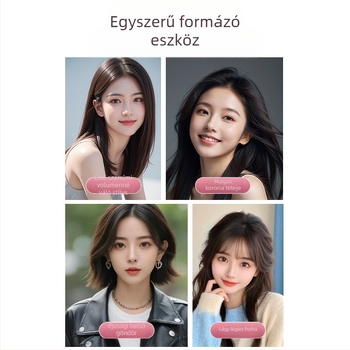 Vezeték nélküli hajkiegyenesítő és göndörítő fésű negatív ionokkal, USB-töltés, kerámiabevonat, 3 fokozatú hőmérséklet-szabályozás, 35W