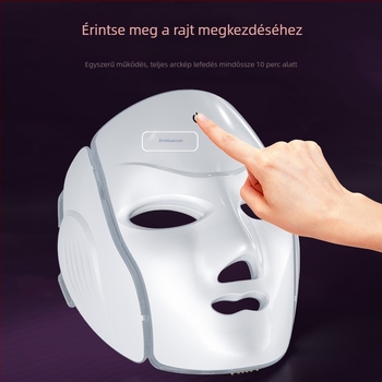 Nyakhoz tervezett fotonos szépségápolási maszk: szemmasszázs, bőrmegújítás és fényesítés, újratölthető, otthoni és professzionális használatra