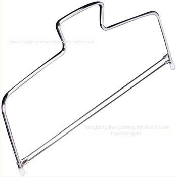 Rozsdamentes acél tortarétegező eszköz, szabálytalan alak, tortaszeleteléshez, modern minimalist design