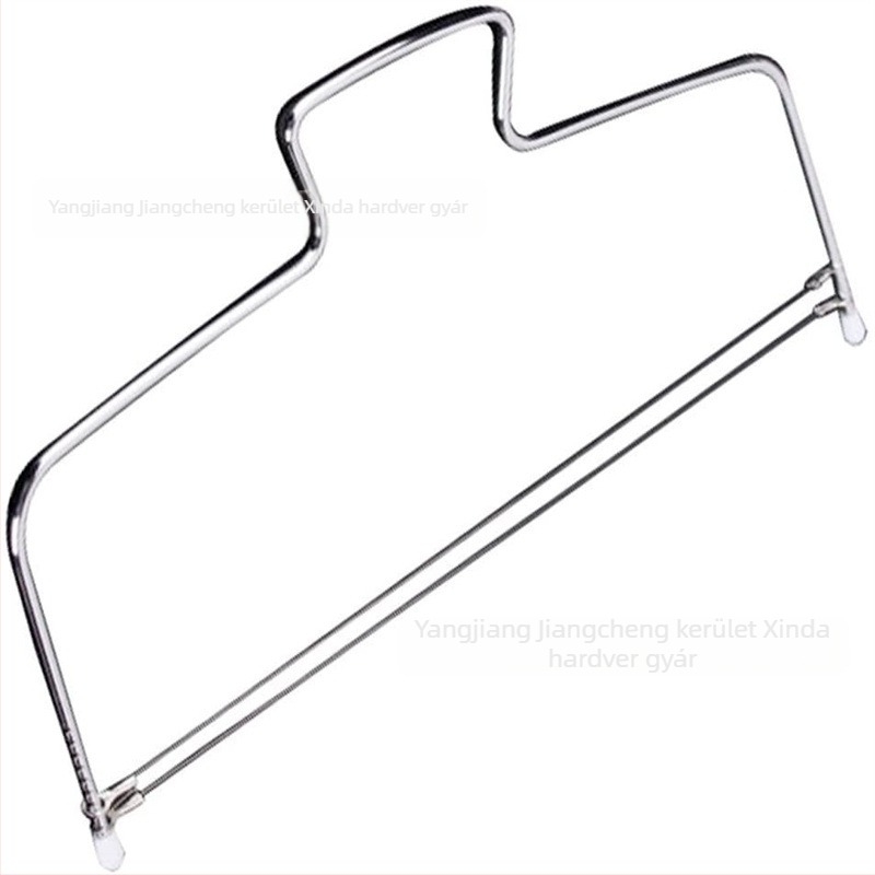 Rozsdamentes acél tortarétegező eszköz, szabálytalan alak, tortaszeleteléshez, modern minimalist design