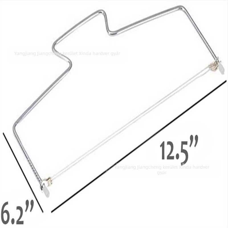 Rozsdamentes acél tortarétegező eszköz, szabálytalan alak, tortaszeleteléshez, modern minimalist design