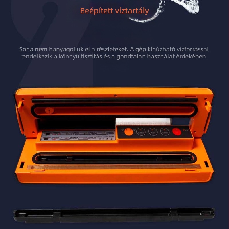 VGISAN/Huiqishang vákuumzáró gép – tea és élelmiszer számára, funkció: zárás, fólia vastagság 15–40 silk, hőmérséklet-ellenőrzés 100°C alatt