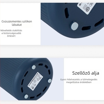 Hordozható, multifunkcionális daráló otthoni használatra, rozsdamentes acél testtel és pohárral, kapacitás 1 L alatt, 2 pengével, sebesség 10000–19999 rpm, feszültség 111–240 V, teljesen automata, retró stílus