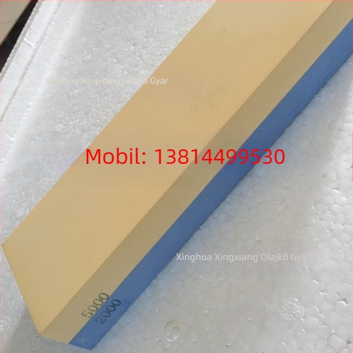 Kétoldalas köszörűkő WA1008, korundum, 3000/8000 szemcse, faipari, konyhai és sushi késekhez