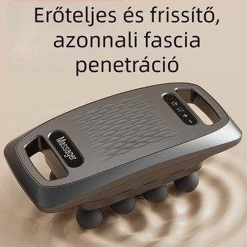 Fascia masszírozó pisztoly egész testre LCD kijelzővel, brush motor, beépített akkumulátor 1200–2000 mAh, 6+ fej, zaj ≤ 36 dB