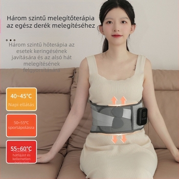 Vezeték nélküli deréköv fűtés és masszázs — újratölthető, mechanikus vezérlés, fokozatmentes sebesség, vibráció