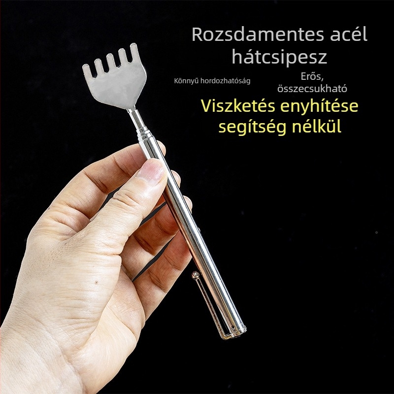 Hordozható, öt részes teleszkópos hátkaparó masszázshoz