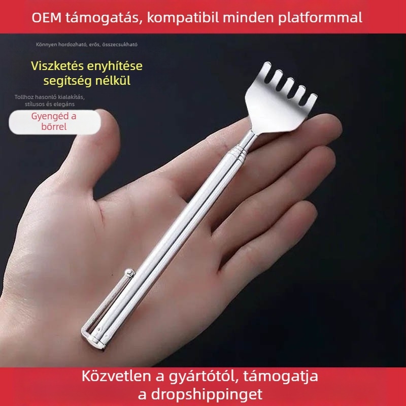 Hordozható, öt részes teleszkópos hátkaparó masszázshoz