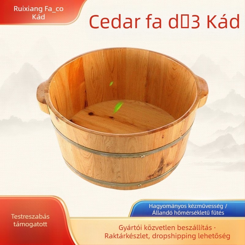 Ruixiang fa lábfürdő hordó alakú tartály, felnőtteknek