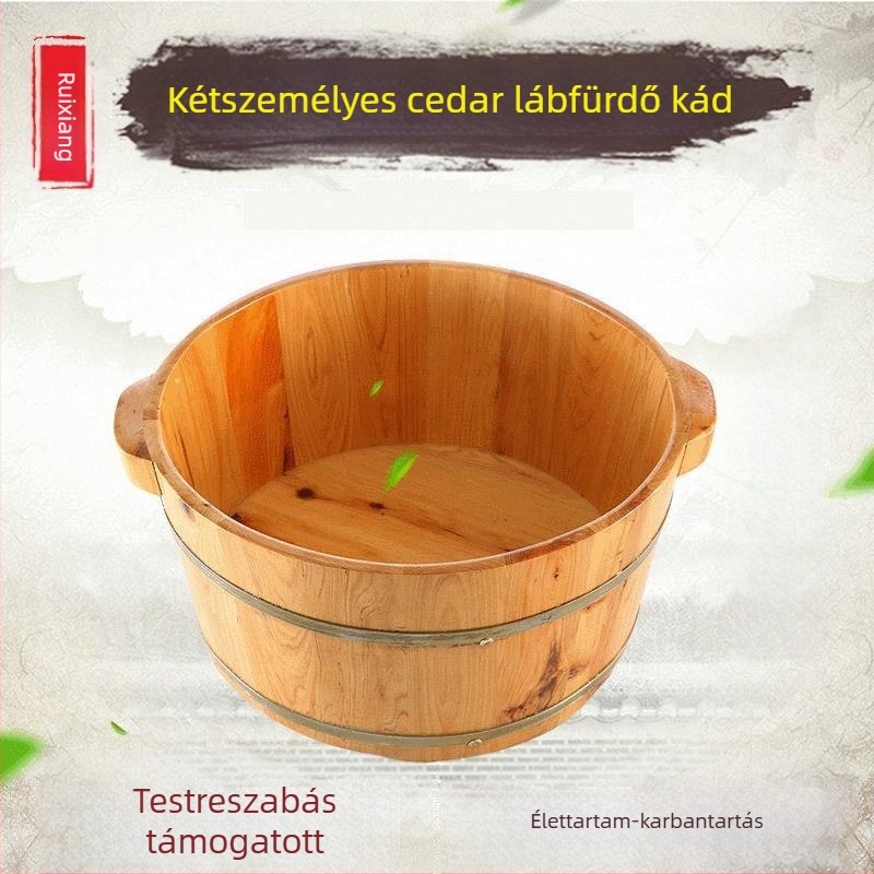 Ruixiang fa lábfürdő hordó alakú tartály, felnőtteknek
