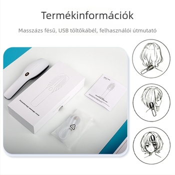 Elektromos fejbőrmasszírozó a hajápoláshoz, 3 fokozat vibráció, modell Y-001, felnőtteknek, 2024.09-ben piacra dobva