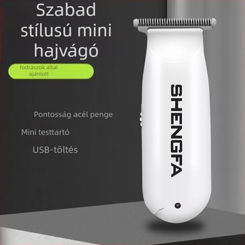 RFCD-3020 mini elektromos hajvágó, felnőttek és gyerekek számára, tölthető, rozsdamentes acél pengék, beépített 50–100 mAh akkumulátor, üzemidő 0–1 óra, zaj 36–45 dB