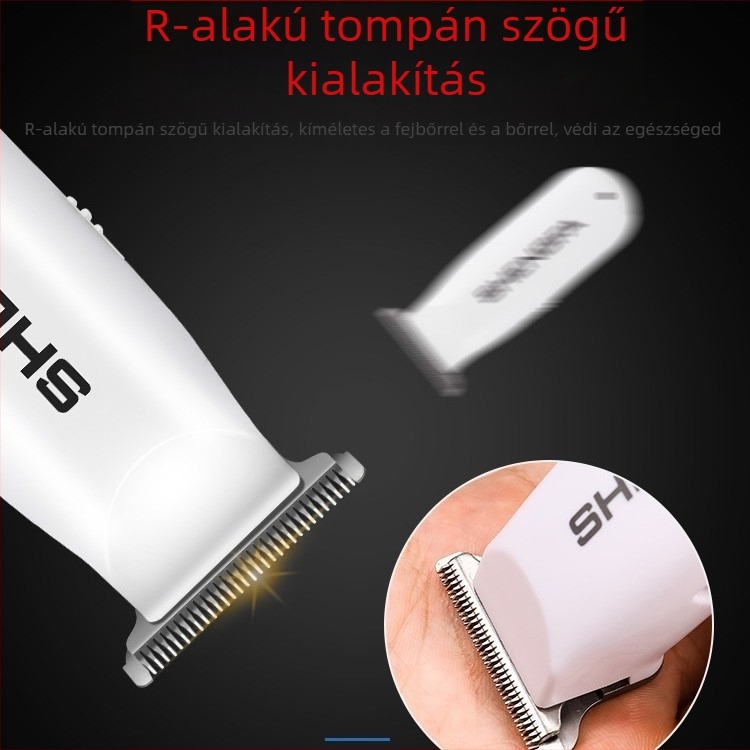 RFCD-3020 mini elektromos hajvágó, felnőttek és gyerekek számára, tölthető, rozsdamentes acél pengék, beépített 50–100 mAh akkumulátor, üzemidő 0–1 óra, zaj 36–45 dB