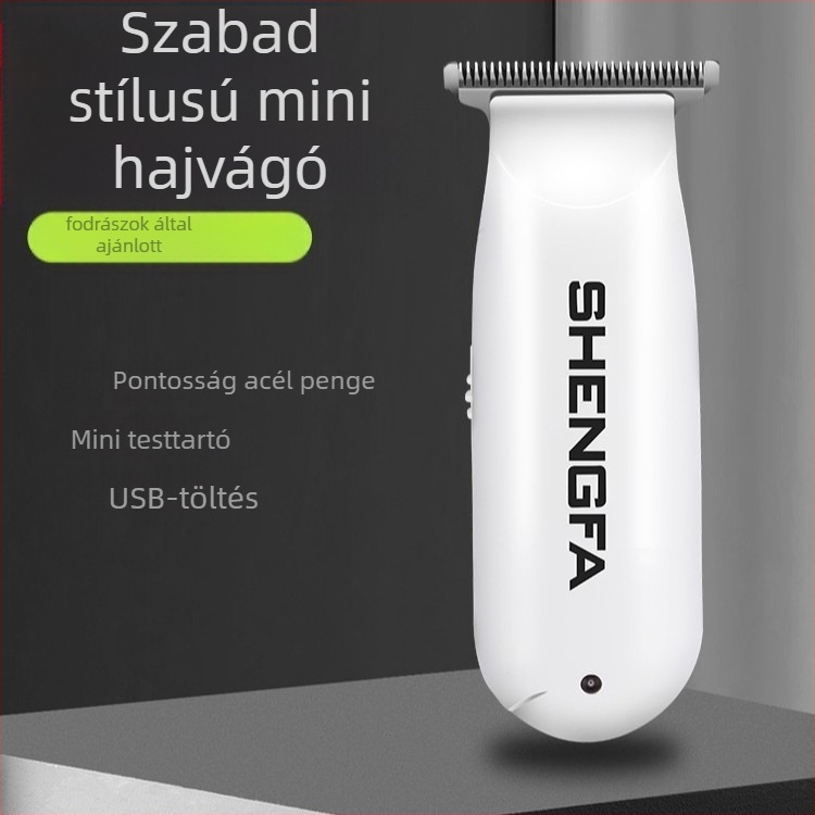 RFCD-3020 mini elektromos hajvágó, felnőttek és gyerekek számára, tölthető, rozsdamentes acél pengék, beépített 50–100 mAh akkumulátor, üzemidő 0–1 óra, zaj 36–45 dB