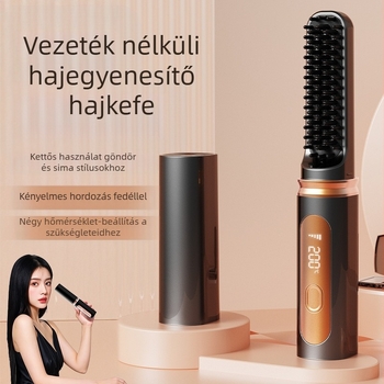 Hajvasaló – vezeték nélküli, mini hordozható, kerámia lemezek, negatív ionok, 4 hőmérsékleti szint, 35W 3.7V