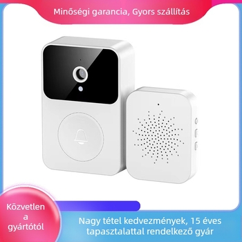 Vezeték nélküli vizuális kaputelefon, modell x9; lítium akkumulátor; 5V tápegység; zenés csengő; otthonra és irodára