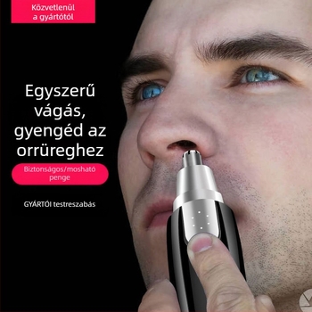 Uniszex elektromos orr-szőrnyíró biztonságos vágással, ABS ház, tömeg 0,06 kg, Dazzle Still márka