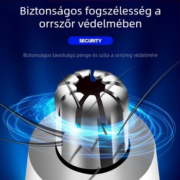 Uniszex elektromos orr-szőrnyíró biztonságos vágással, ABS ház, tömeg 0,06 kg, Dazzle Still márka