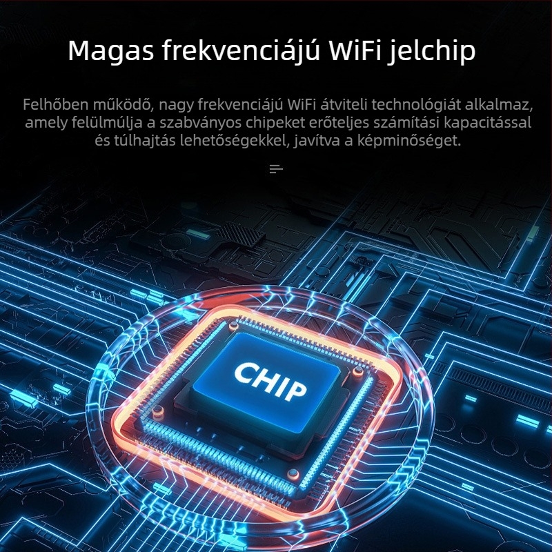 Vezeték nélküli belső LED-lámpa típusú megfigyelő kamera, 1080p, 3.6 mm objektív, IR éjjellátó 5–30 m