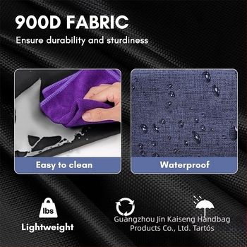 Oxford anyagú tisztítószerek tároló táska, 45L, hordozható szervező logónyomással, egyszerű és modern dizájn