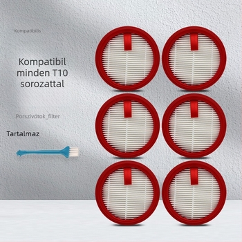 HEPA-szűrő fogyóanyag a T10Turbo PlusMix vezeték nélküli porszívóhoz; modell T10; porszívó kiegészítők; segéd tisztítás; háztartási használat; terület 10–20 m²