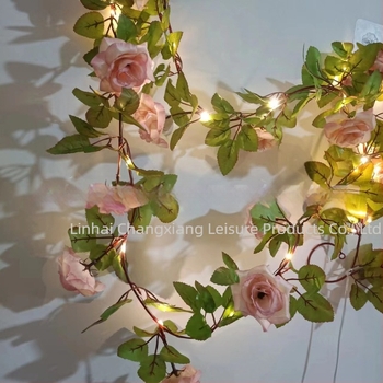 LED rózsavine zsinórfények — rézdróttal, Modell CXT020, IP42, ≤36V, élettartam ~10 000 óra, esküvői dekoráció