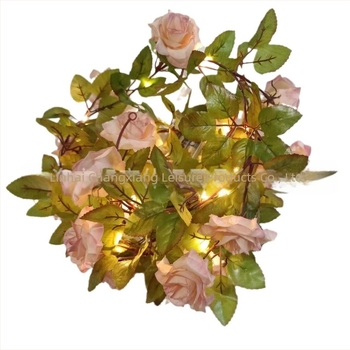 LED rózsavine zsinórfények — rézdróttal, Modell CXT020, IP42, ≤36V, élettartam ~10 000 óra, esküvői dekoráció