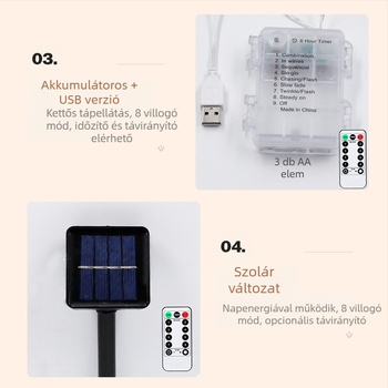 3×3 m-es LED függöny rézdróttal, jégcsap LED-lámpák, USB távirányító, színes fények karácsonyi szobadekorációhoz