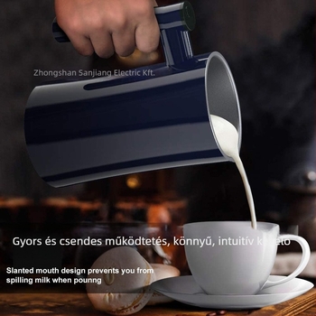 Meleg és hideg tejhabosító, 400 ml kapacitás, LED kijelző, App-vezérlés, automatikus tisztítás, 220V