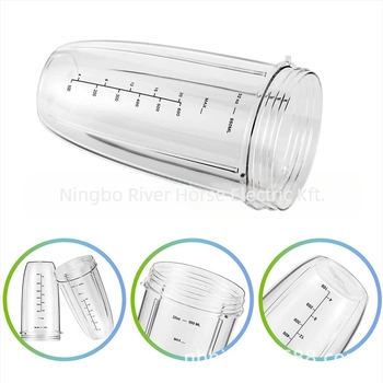 Nutri 600W/900W gyümölcscentrifuga csere nagy kapacitású pohár – 900 ml (32 oz), modell HP-NB-32OZ, beépített mérleggel