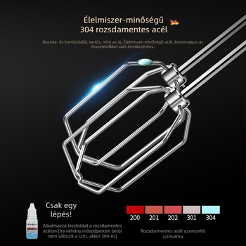 De Platinum 5-szintű vezeték nélküli kézi tojáshabosító, 150W, max. 36V
