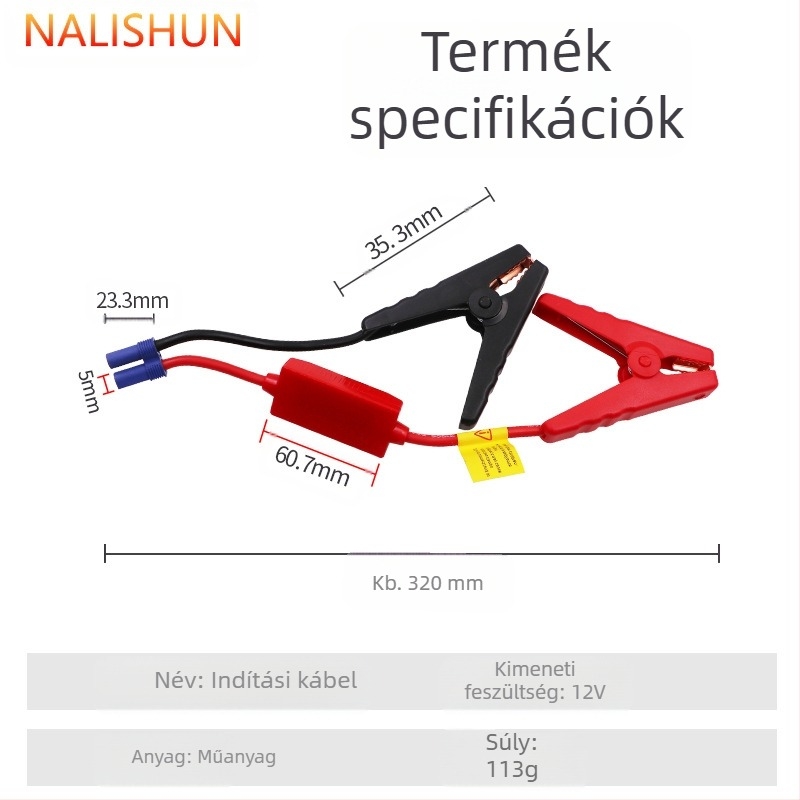 Sürgősségi autóindító csipesz — Műanyag, 113 g, Márka There Shun, Licencelhető magáncímke, Csomagolás nélküli