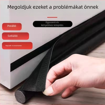 PU ajtó alsó tömítőszalag – hangszigetelés, por- és rovarvédelem, hőszigetelés