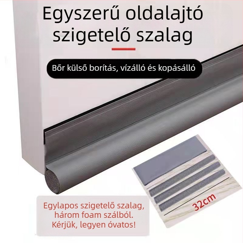 PU ajtó alsó tömítőszalag – hangszigetelés, por- és rovarvédelem, hőszigetelés